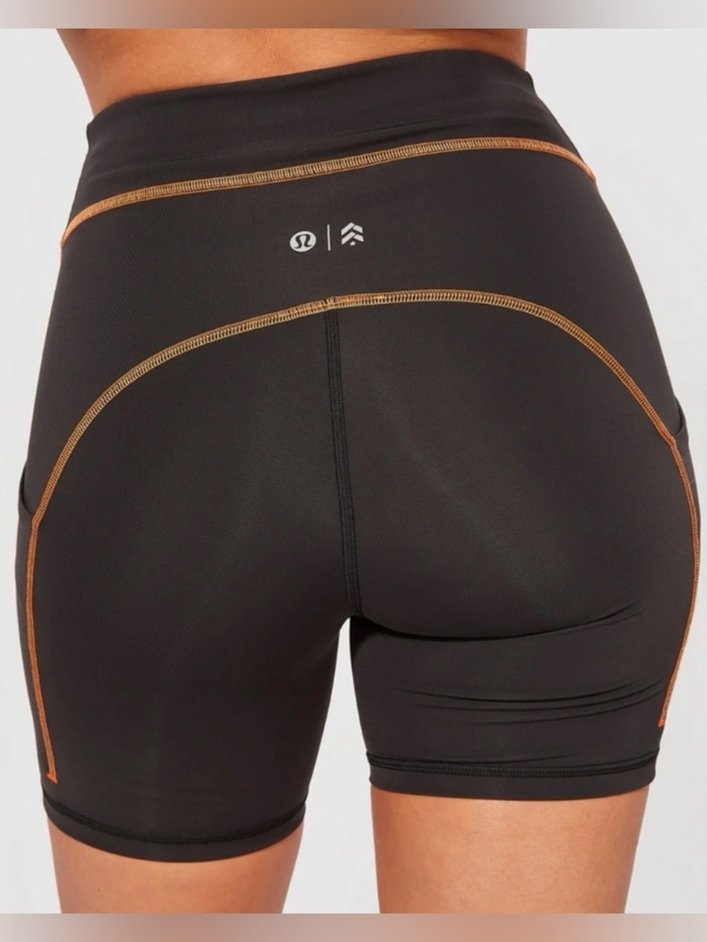 NWOT New NWT LULULEMON X BARRY'S Black POWER THRU HIGH-RISE SHORT 6" - Picture 3 of 8